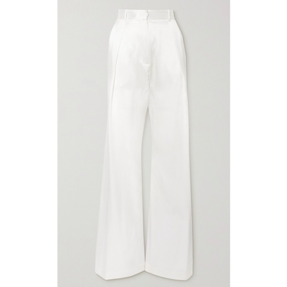 MICHAEL LO SORDO BELLE WIDE LEG PANT WHITE XS (US 2/ AUS 6) NWT